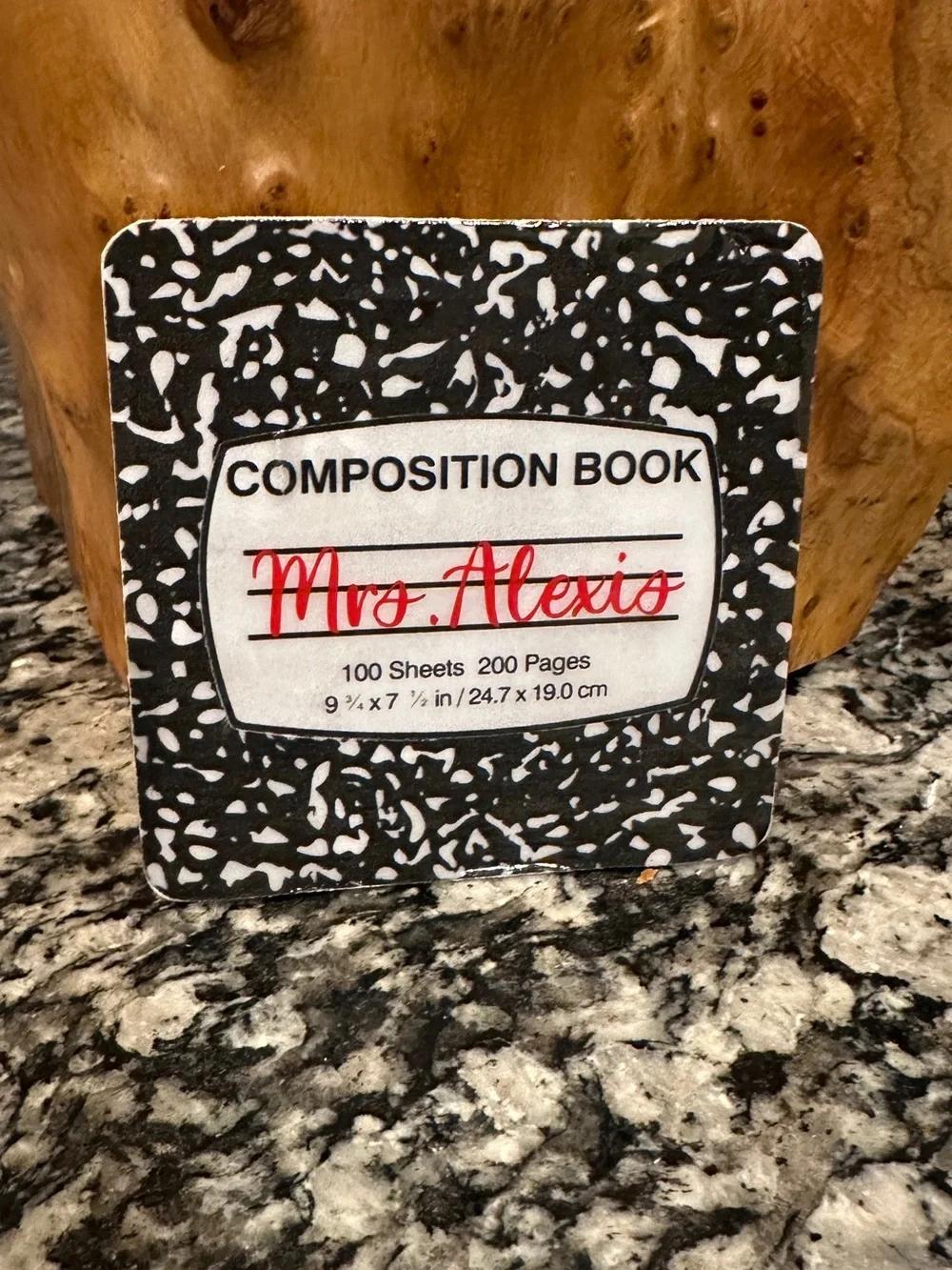Resin Composition Book Coaster